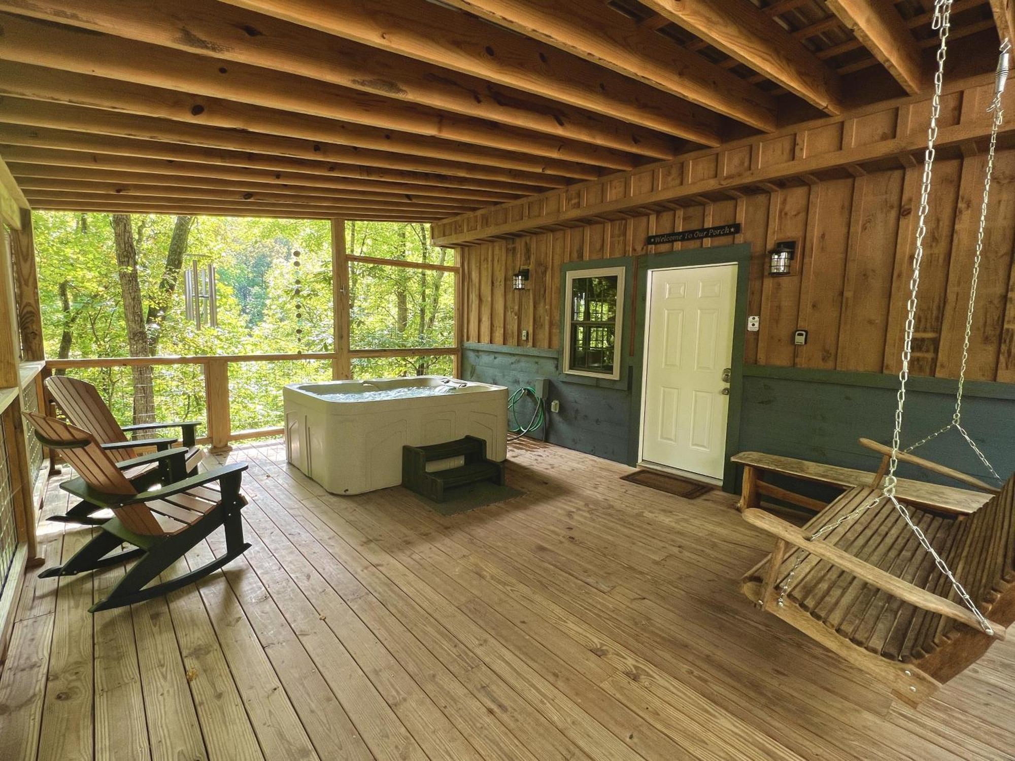 Bigfoots Hideaway Cabin แกตลิงเบิร์ก ภายนอก รูปภาพ