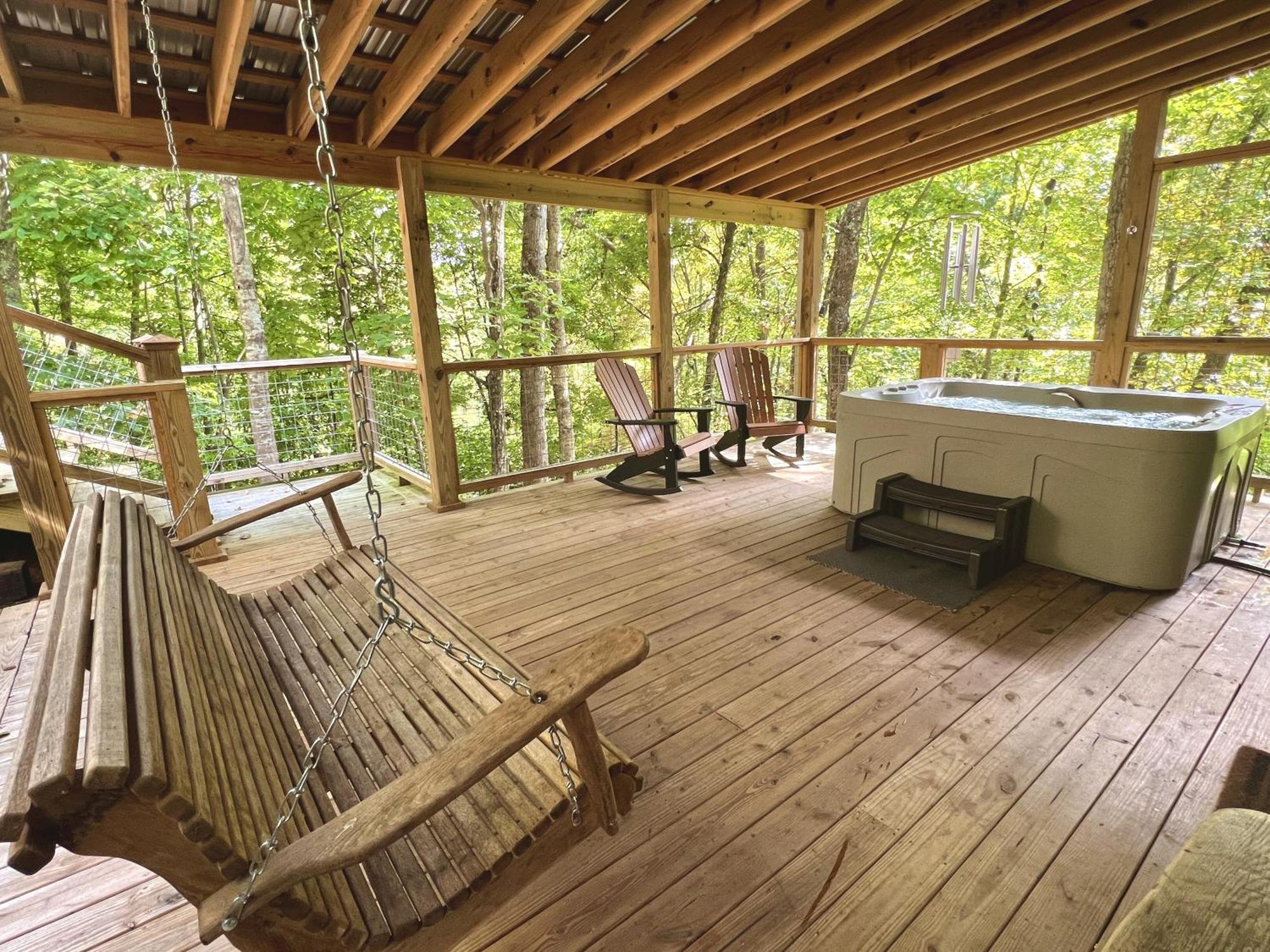 Bigfoots Hideaway Cabin แกตลิงเบิร์ก ภายนอก รูปภาพ